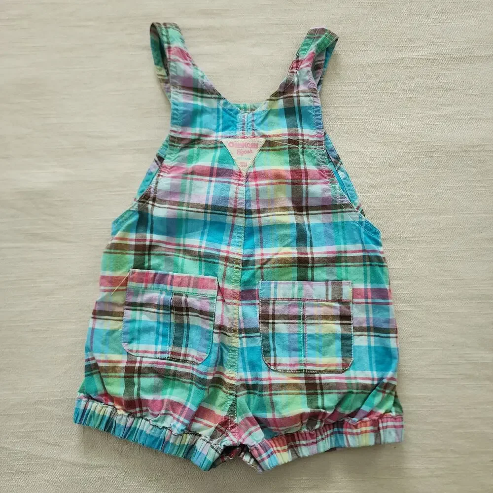 Y2k Oshkosh Plaid Bubble 24 months